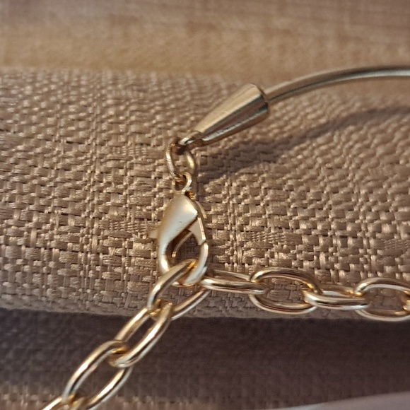 Two C1946 Vintage Gold Tone and SilverTone Choker Bundle - Picture 9 of 12